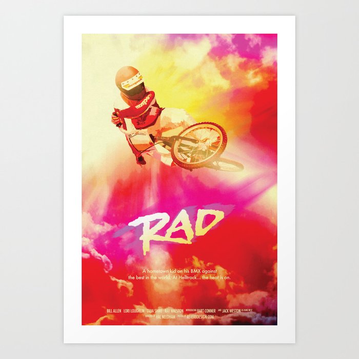 Re-Imagined 1980s Rad Movie Poster Art Print
