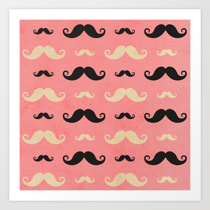 Mustache 2 Art Print