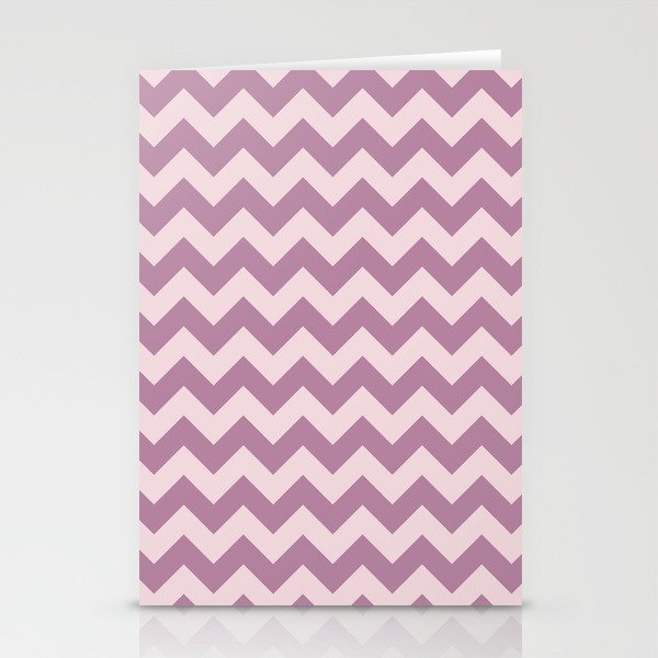 Pink Chevrons Stationery Cards