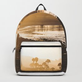Good Morning Ventura Backpack | California, Dslr, Palmtrees, Socal, Surfing, Photo, Sunrise, Ventura, Beach, Ocean 