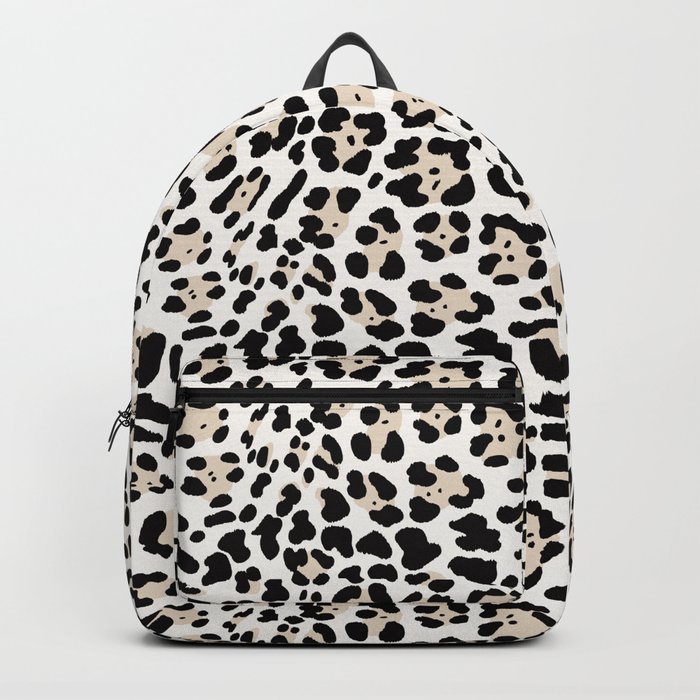 Snow Leopard Faux Backpack