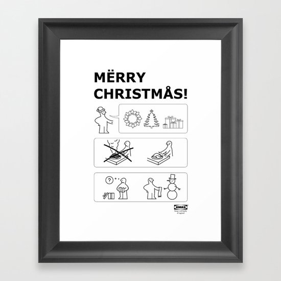 How To Have A Merry Christmas Framed Art Print