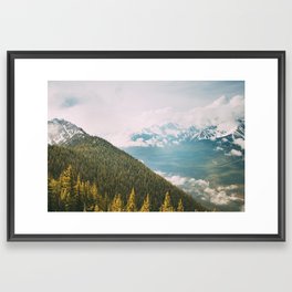 Summit Views in Banff Framed Art Print