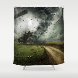 Cyclone-tornado Shower Curtain