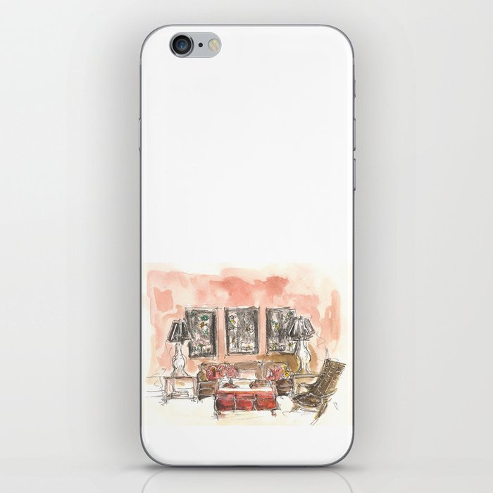 Vintage 90s Living Room Painting Iphone Skin By Iwan Society6 Vintage 90s Living Room Painting Iphone Skin