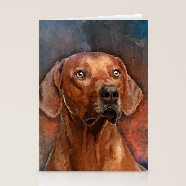 Rhodesian Ridgeback Portrait Stationery Cards by Creativemotions | Society6