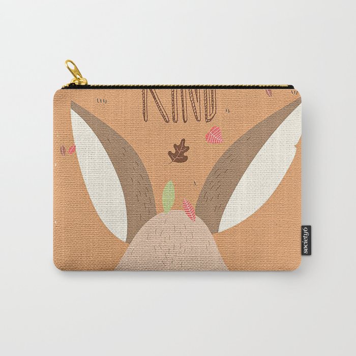 Be Kind  Bunnies Easter Day Carry-All Pouch