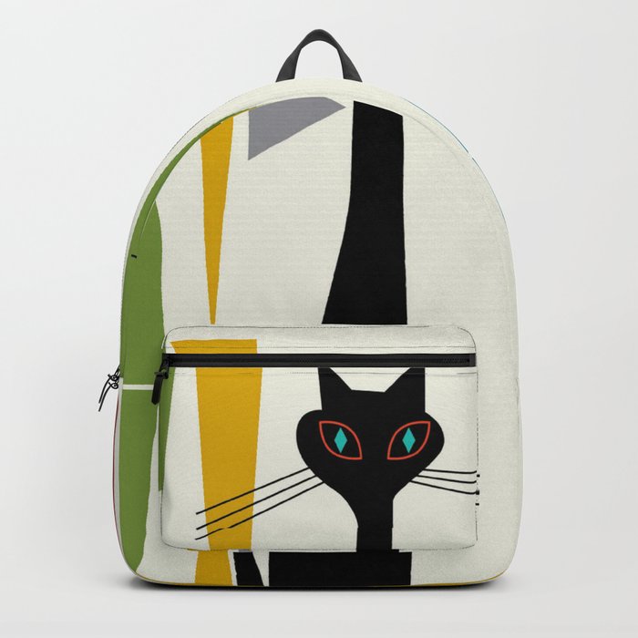 Mid-Century Modern Art Cat 2 Backpack