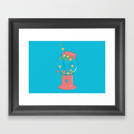 Balloon, Gumball Framed Art Print