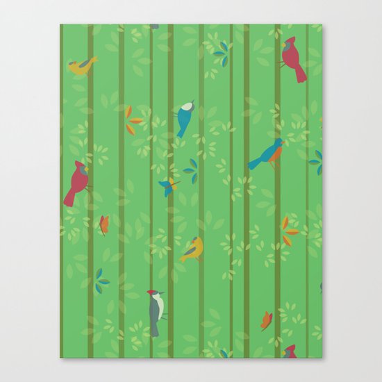 Hello Birdies Canvas Print
