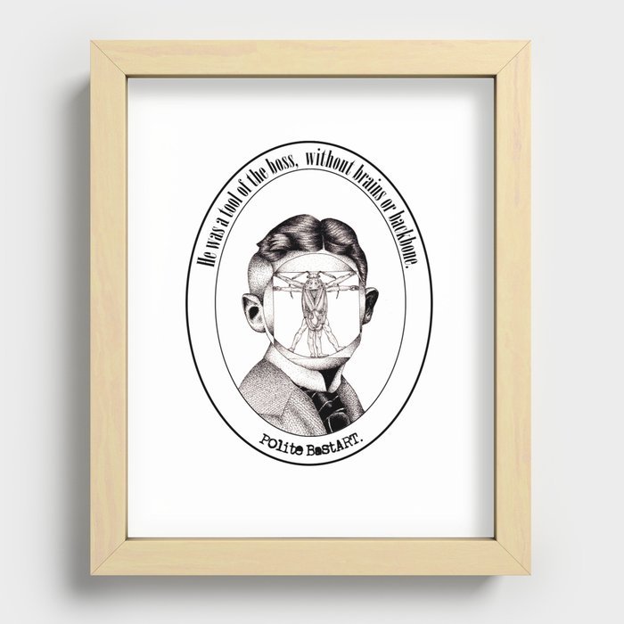 Franz Kafka - Metamorphosis Recessed Framed Print