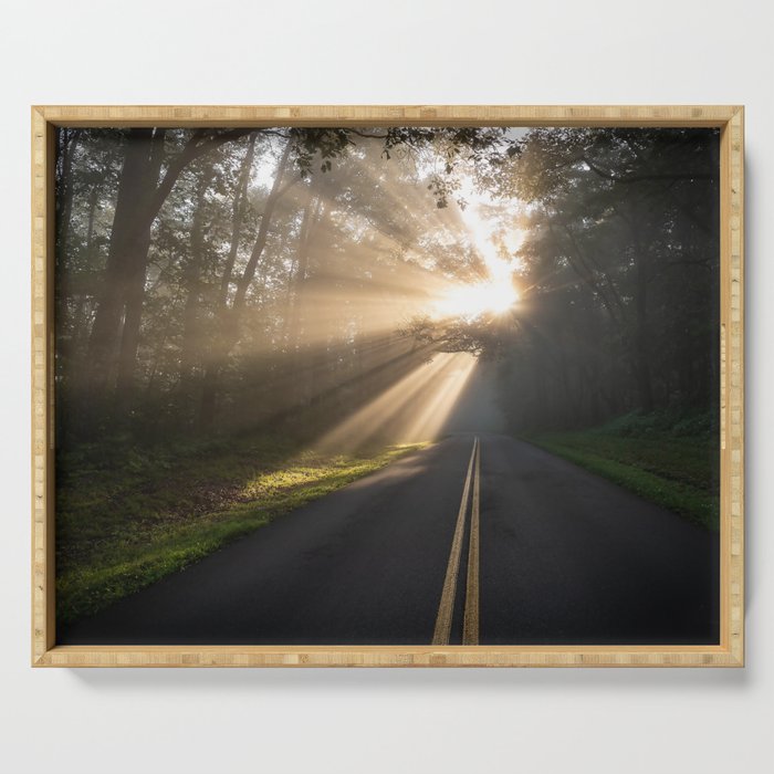 Blue Ridge Mountains - Parkway Rays Serving Tray