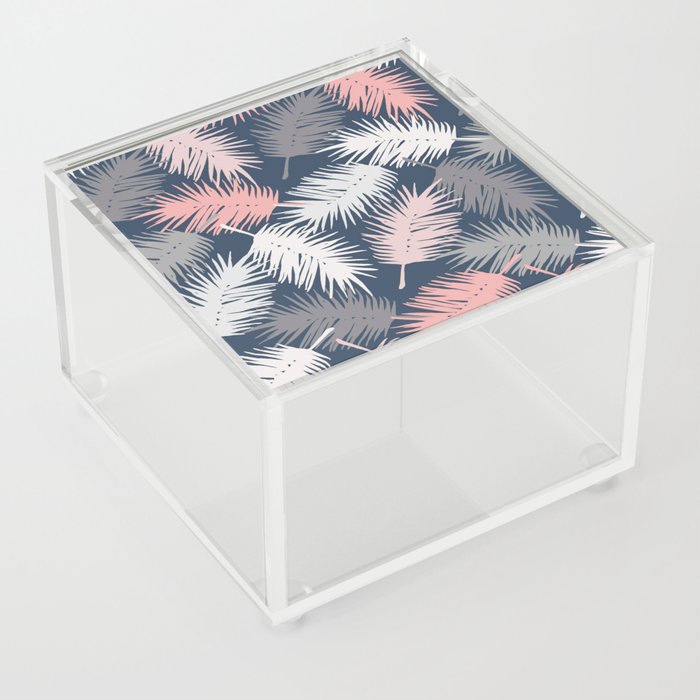 Palm Leaves Feather Acrylic Box