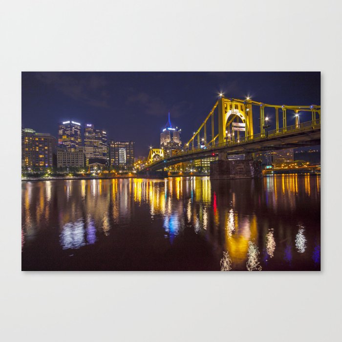 Pittsburgh After Dark Canvas Print