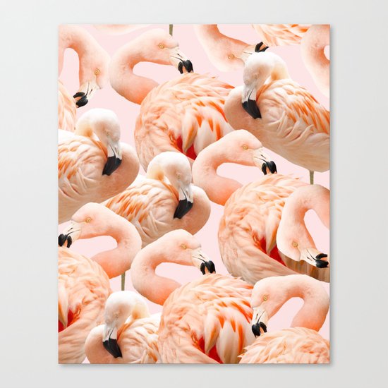 Flamingo Blush #society6 #decor #buyart #flamingoart Canvas Print