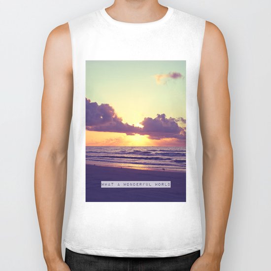 What a wonderful world Biker Tank