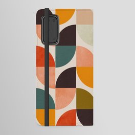 bauhaus mid century geometric shapes 9 Android Wallet Case