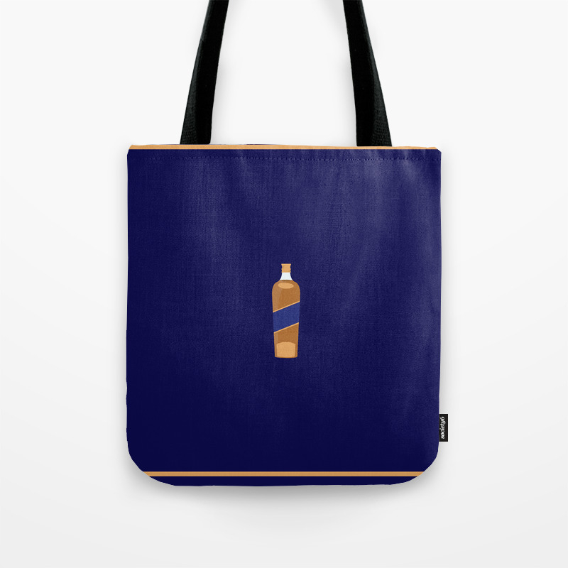 blue label tote bag