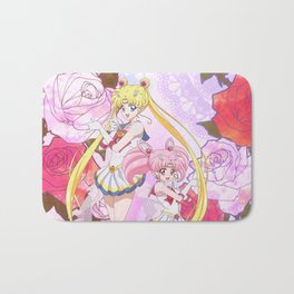 Sailor Moon & Chibimoon Crystal IV Bath Mat | Supersailormoon, Chibiusa, Usagi, Sailormoon, Chibimoon, Sailorchibimoon, Graphicdesign, Sailormooncrystal 