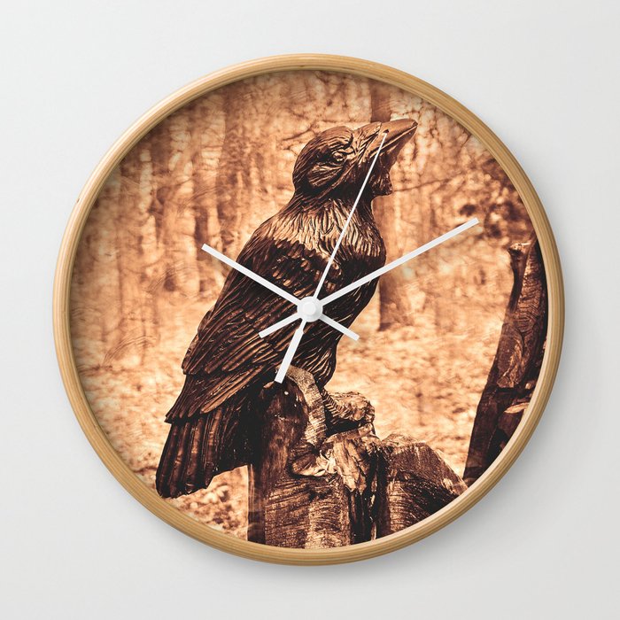 Raven (Slavanic paganism) Wall Clock