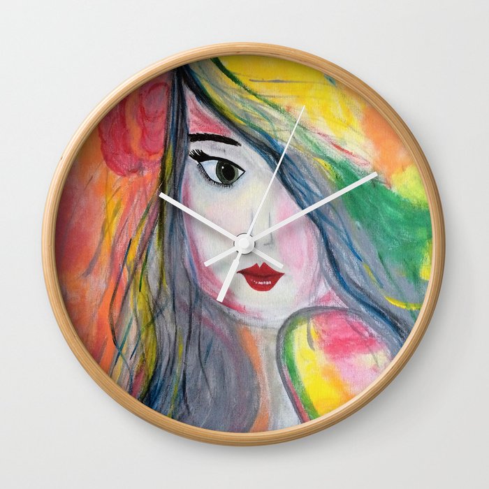 Pretty Girl Yellow Pink And Green Girl Painting By Jodi Tomer