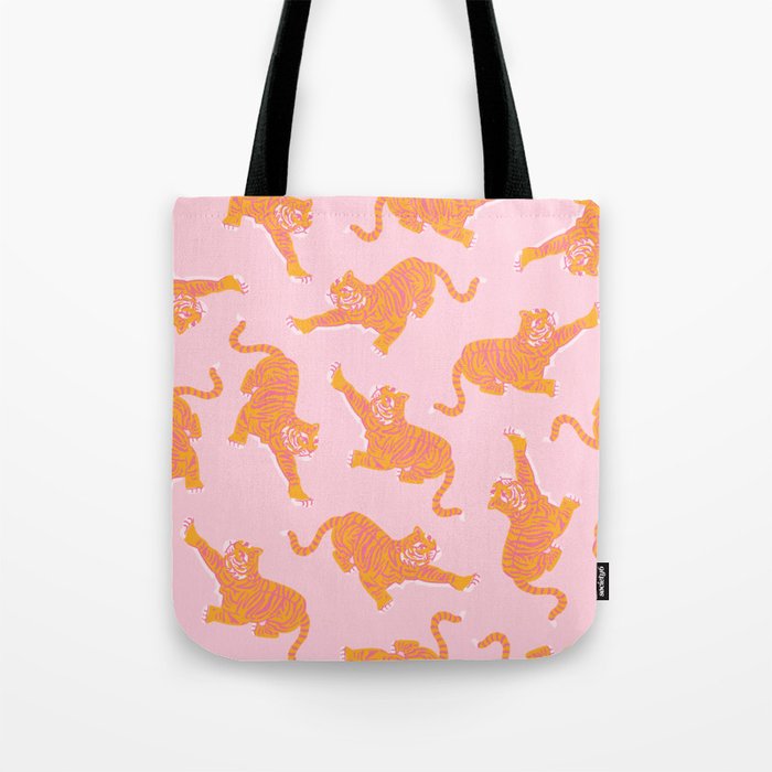 Year of the Tiger - Pink/Orange Tote Bag