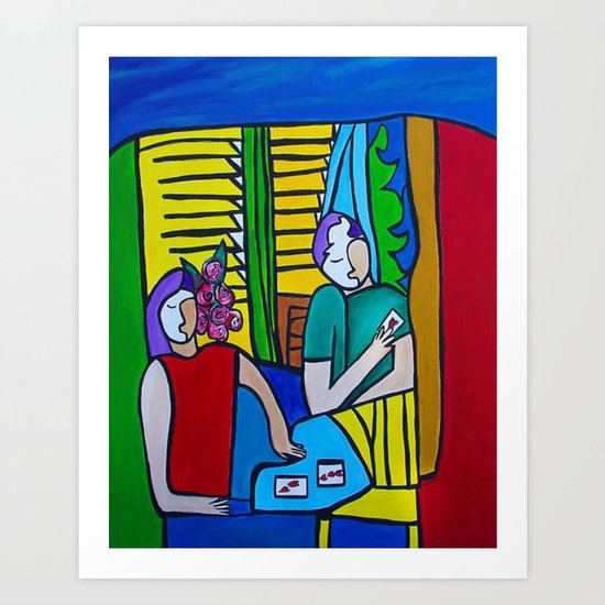 Queen of Hearts (ORIGINAL SOLD) Art Print