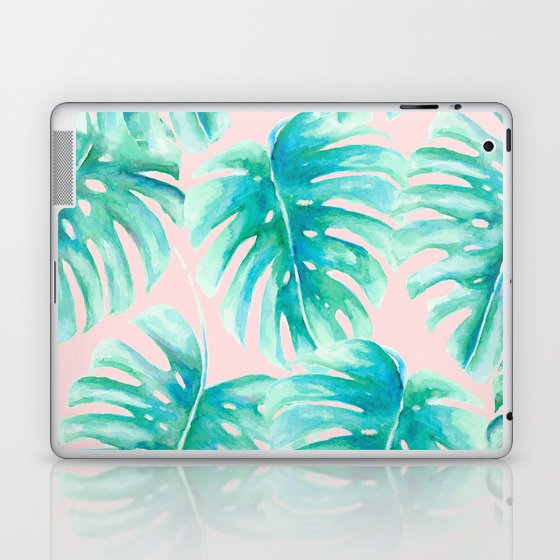 Paradise Palms Blush Laptop & iPad Skin