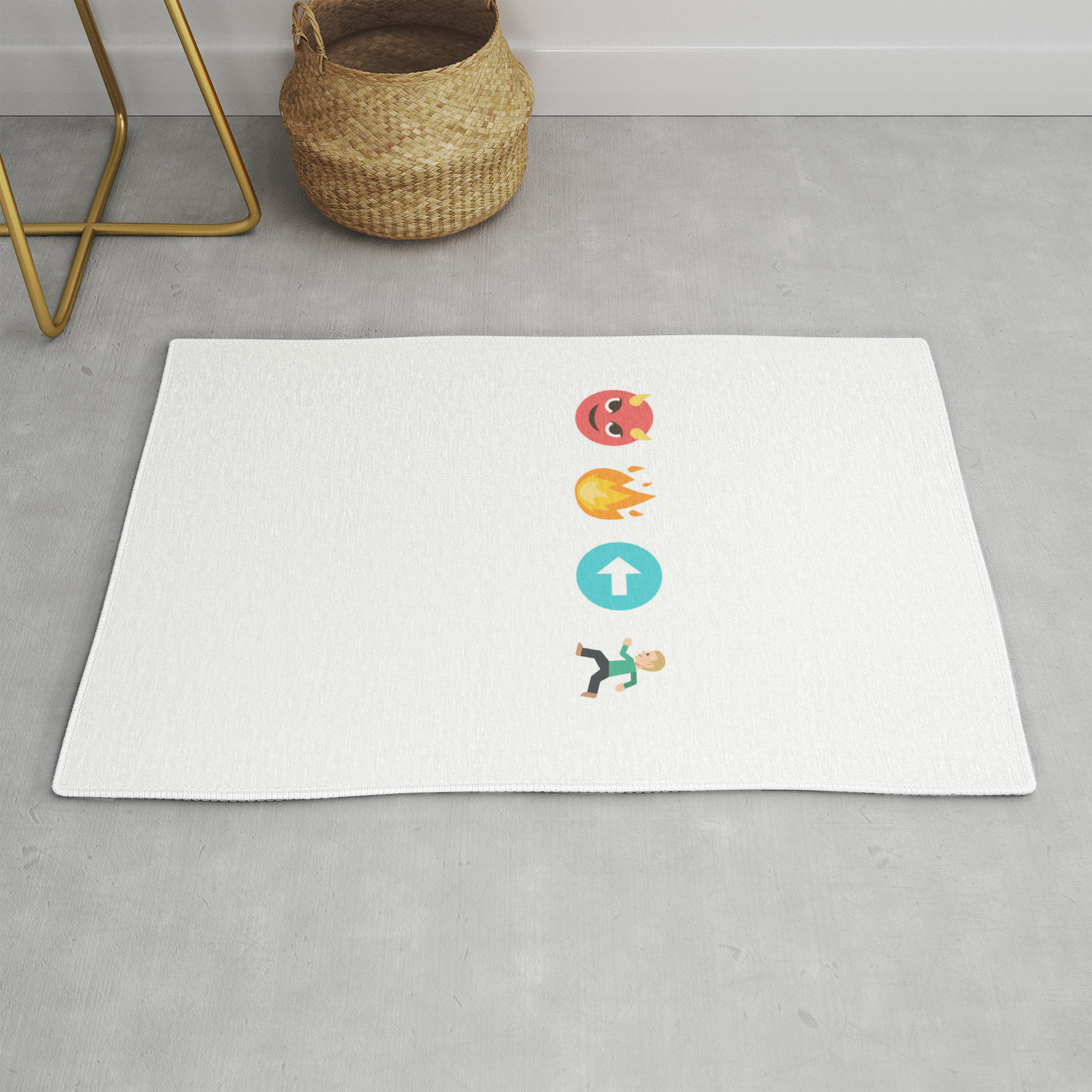 Go To Hell Funny Emoji Sayings Rug By Aleksejdebus Society6