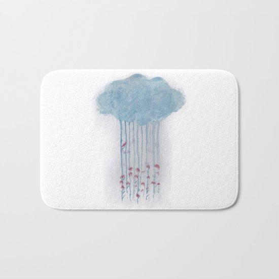 Rain in the woods Bath Mat