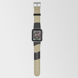 letter A (Black & Sand) Apple Watch Band