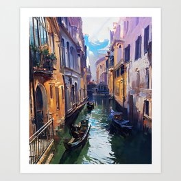 Venezia, Italian Panorama Art Print