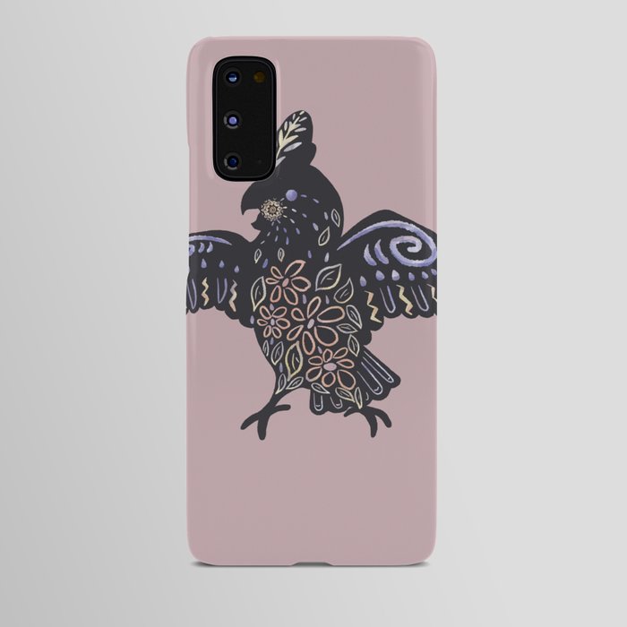 Happy Floral Cockatoo Android Case
