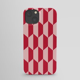 Cherry Red Hex Tile iPhone Case