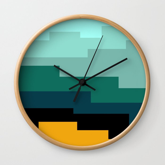 Summer 2016 In Turquoise Wall Clock