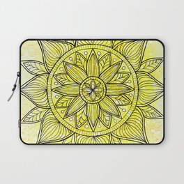 Sunflower Yellow Mandala Laptop Sleeve