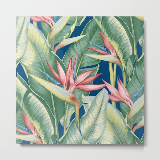 Flowers Birds of Paradise Metal Print