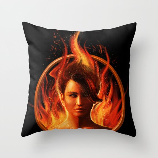 THE MOCKINGJAY Throw Pillow