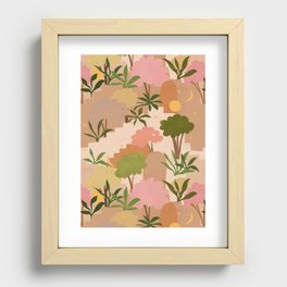 Tropical Staircase Recessed Framed Print