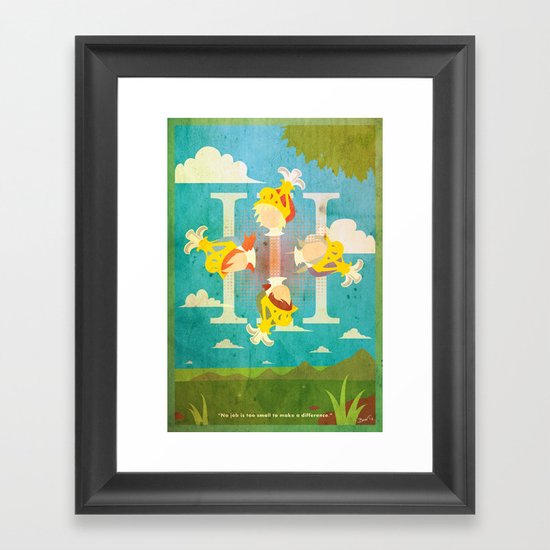 Vintage FF Poster III Framed Art Print