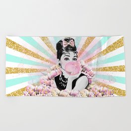 Audrey Hepburn, Pop Princess Beach Towel