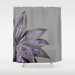 Agave Finesse Glitter Glam #4 (Faux Glitter) #tropical #decor #art #society6 Shower Curtain