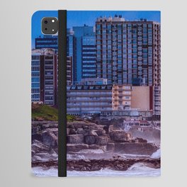 Argentina Photography - Huge Waves Hitting The Argentine Ocean Shore iPad Folio Case