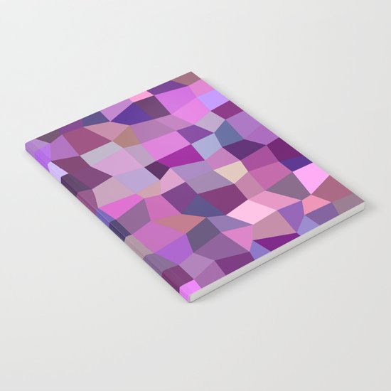 Purplish tile mosaic Notebook