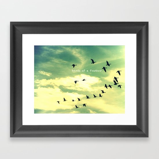 Birds of a Feather Framed Art Print