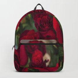 Natural Red Flowers Backpack