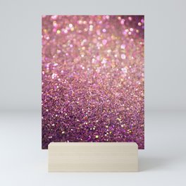 Mauve Iridescent Glitter Mini Art Print