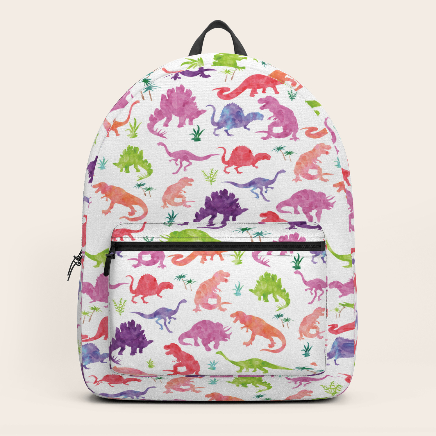 pink dinosaur backpack