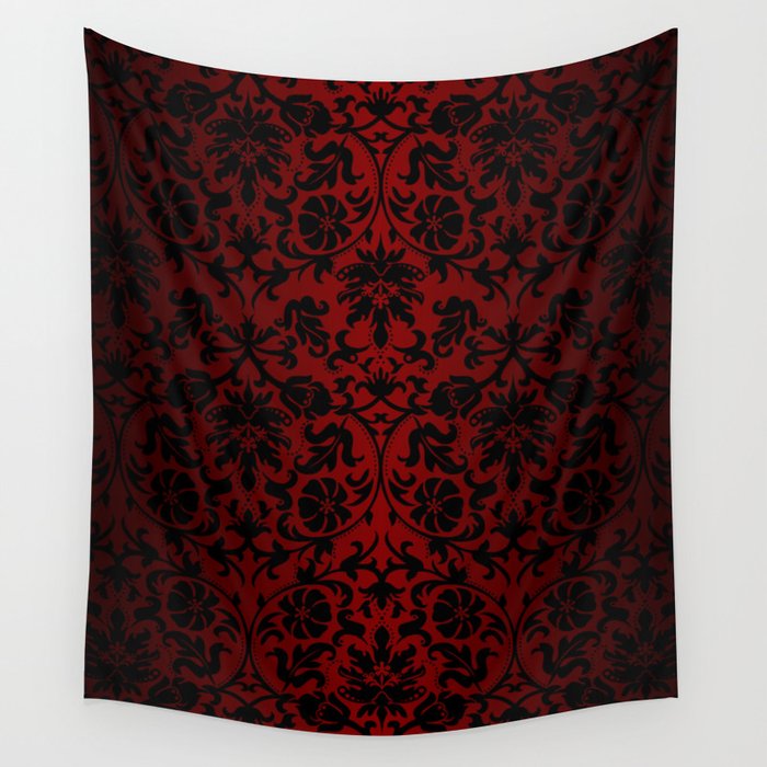 Dark red tapestry online