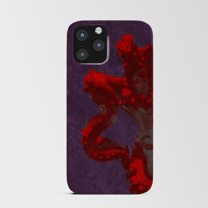 Octopus Print Design iPhone Card Case